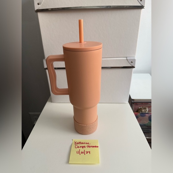 EUC Simple Modern Trek 40 oz in Peach + matching boot - Picture 3 of 9